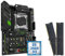 Kit Combinado de Placa Base MR9A Pro X99 con CPU Xeon E5 2666 V3 y Conjunto de Memoria DDR4 de 32 GB, Cuatro ATX(Motherboard+CPU)