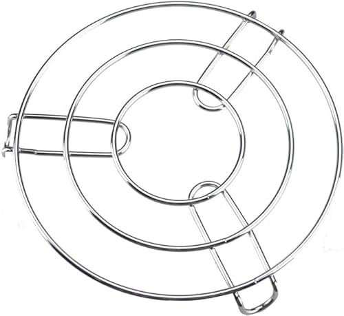 PRICE BEATER Hot Pan Pot Stands, Stainless Steel Round Trivet Holder, Heat Resistant Steamer Rack for Kitchen, Oven Safe Cooling & Baking Rack, Durable Table Ring for Hot Pots, (6 PCS)