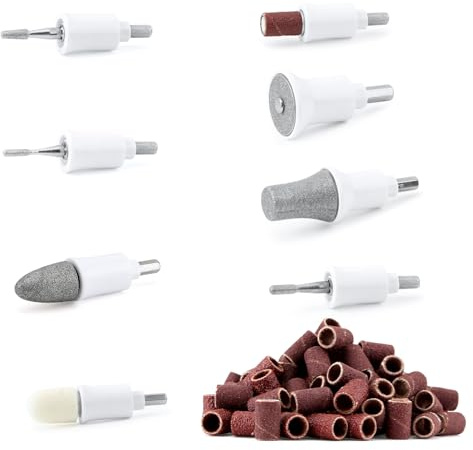 AOMEES Nagelfräser Aufsätze Set 9-teilig – Maniküre & Pediküre Zubehör – Für Gel-, Acryl- & Hornhautentfernung – Professionelles Fräser Set für Anfänger & Profis