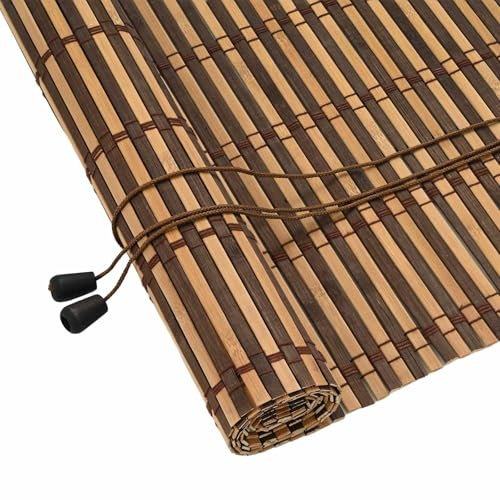 Solivagant Store Enrouleur avec des Rideaux Marron 150 x 160 cm Bambou,(2.55 KG)