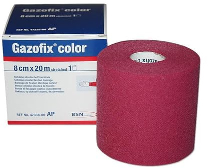 GAZOFIX color Fixierbinde kohäsiv 8 cmx20 m pink 1 Stück
