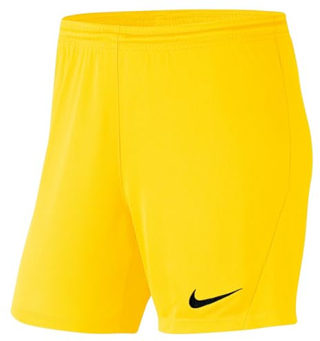 Nike BV6860-719 Dri-Fit Park 3 Pantaloncini Donna Tour Yellow/Black Taglia S