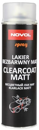 Novol Spray CLEARCOAT MATT aerosol 0.5L - Autobody Refinish Automotive Paint Car Repair Professional & DIY