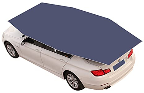 Semi-Automatic Carport Car Umbrella Tent, Car Cover Car Tent, 4.35M Semi-Automatic Hydraulic Carport Canopy Sun Shade, Anti-Snow Car Cover, Automobile Protection Car Umbrella for SUV, Truck,