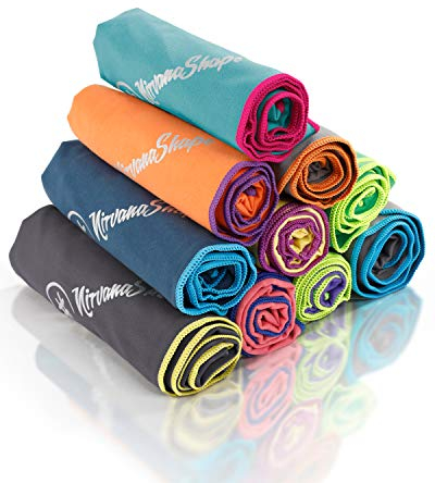 NirvanaShape Mikrofaser Handtuch - Reisehandtuch, Badetuch für Urlauber - kompakte, schnelltrocknende Microfaser Handtücher als Strandtuch, Sporthandtuch - für Reisen, Camping, Sport - 200 x 100 cm