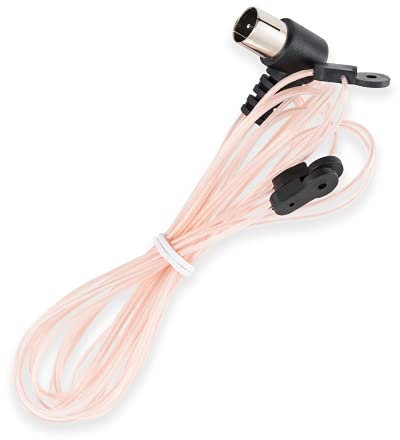 Vecys FM Radioantenne UKW Antenne Rosa Innenantenne Unbal Dipol FM-Autoradio Push-On F Stecker Anschluss Kompatibel mit Stereoempfänger Heimverstärker Autoradio