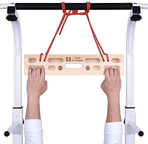 TWO STONES Tragbares Hangboard Klettern | Kletterhangboard als Hangboard für Klettertraining Indoor und Outdoor