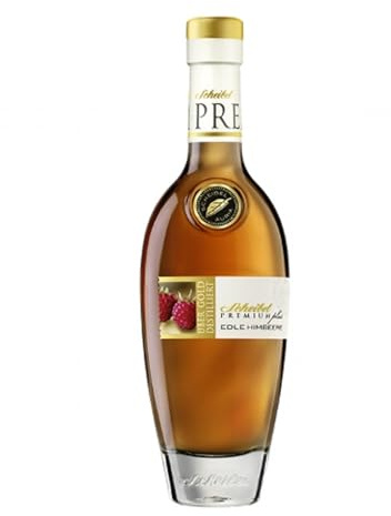 Scheibel - 'PREMIUMplus' Edle Himbeere 40% Vol. (1x 350ml) | Edler Himbeergeist | Spirituose aus dem Schwarzwald