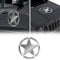 4R Quattroerre.it 17113 Adesivi Stella Army Militare per Jeep Renegade Cofano Portiera Anteriore, Diametro 33 cm, Argento, 2 Pezzi