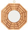 Pssopp Bagua Spiegel aus Holz, Konkav, Bagua Anhänger, Schutz, Feng Shui zum Schutz Gegen Schädliche