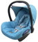 BAMBINIWELT Bezug Ersatzbezug kompatibel mit Maxi-Cosi CabrioFix für Babyschale 6-tlg Komplett-Set (türkis Sterne)