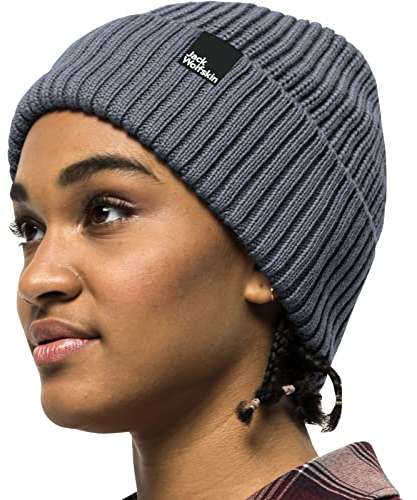 Jack Wolfskin Damen Schwansee Beanie-Mütze, Slate Blue, One Size
