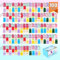 100 PCS Mini Pop Fidget It Spielzeug Schlüsselanhänger, Silikon Regenbogen Stressabbau Handspielzeug, Schreibtisch-Spielzeug Wrap Pop Stress Reliever für Kinder Erwachsene