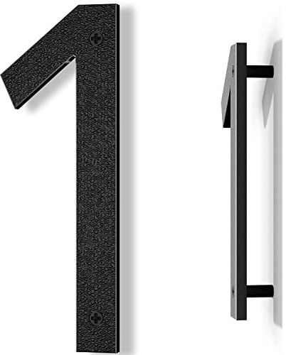 IVERRA 10 Inch Black House Numbers for Outside, Large Address Numbers