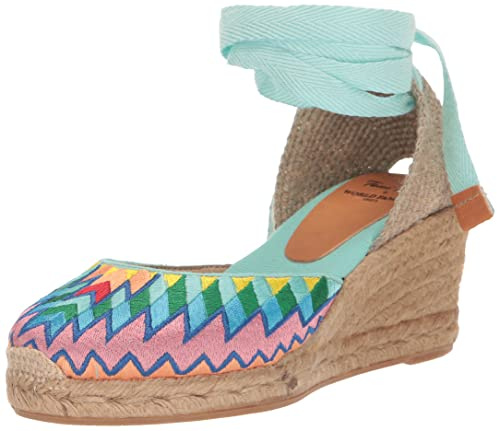 Women's espadrille in cotton fabric - LOLITA - Rainbow, 5 UK - 38 EU