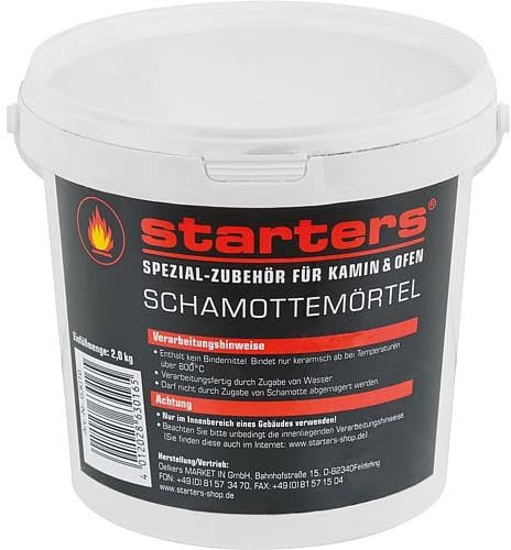 Starters Schamottemörtel Eimer a 2 Kg