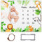 CAROMIO Babydecke Meilenstein Monatsdecke Junge Mädchen Personalisierte Geschenke Baby Decke Neugeborenen Flanell Decke Tiere Bedruckte Decke 130cm x 102cm