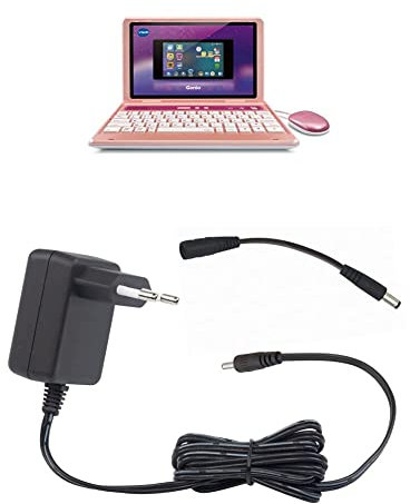 VTech Genio, Mon Premier Vrai ordi ! (Rose) + Adaptateur Secteur