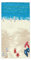 Tropischer Sand Strandhandtücher Möwe Dekor Küchengeschirrtuch Qualität Premium Badezimmer Waschlappen 76,2 x 38,1 cm für Strand, Hotel, Spa, Fitnessstudio, Sport, Yoga, Zuhause