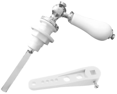 JIANYH Toilet Flush Handle, Toilet Handle Replacement, Toilet Cistern Lever for Most Toilet Tanks and Easy to Install Flush Handle