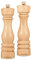Cole & Mason London Natural Beech Salt and Pepper Mill Set, 220mm, Precision+ Carbon/Ceramic Mechanisms, Salt and Pepper Grinders with Adjustable Grind, Beech Wood, Gift Set