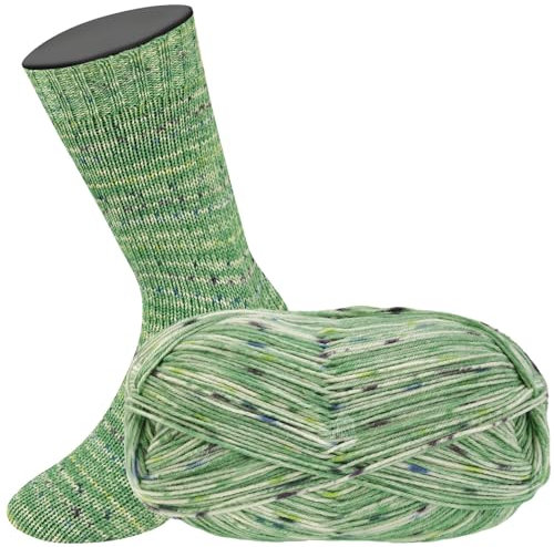 LANA GROSSA Meilenweit 100 Merino extrafine | Hochwertiges Sockengarn, waschmaschinenfest | Handstrickgarn aus 75% Schurwolle & 25% Polyamid | 100g Wolle, Stricken & Häkeln | 420m Garn FB2536