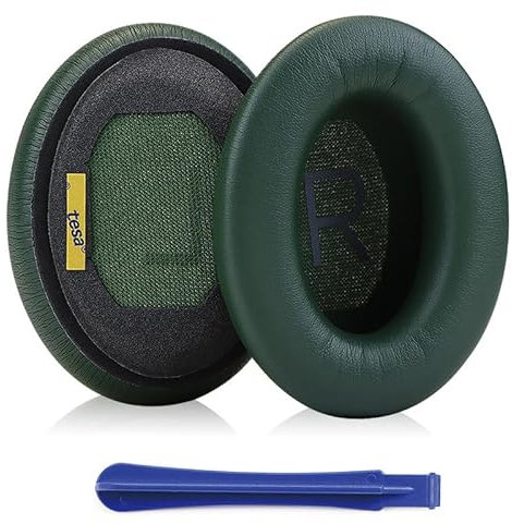 MOLGRIA QC45 Ear Pads Cushion, Replacement Protein Leather Earpads for Bose QuietComfort 45 QC45 Quiet Comfort SE Over-Ear Headphones(Army Green)
