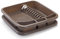 Acan Tradineur - Escurreplatos de Plástico - Fabricado en plástico - Organizador de Cocina, Escurridor con Bandeja para Cocina - 39 x 39 x 7,5 cm - Color Topo