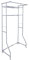 Spetebo Metall Waschmaschinenregal mit Variabler Breite - 170 x 60-90 cm - Überbau Standregal grau mit 2 Regalfächern Badregal Waschküche Organizer Toilettenregal freistehend