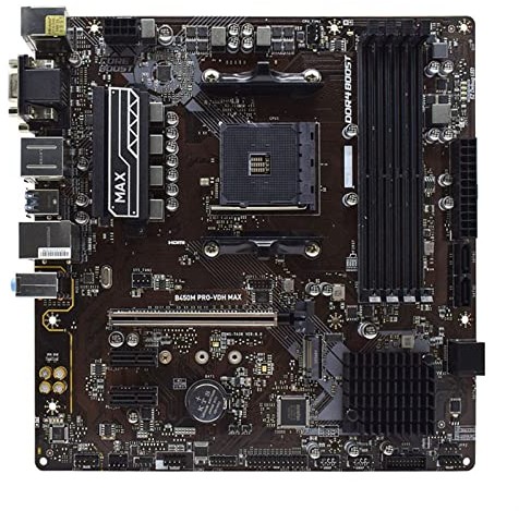 DISPRA Fit For MSI B450M Pro-VDH MAX AMD B450 Zócalo de la Placa Base Am4 DDR4 for Ryzen 2do Y 3rd Gen CPUs PCI-E 3.0 USB3.1 Micro ATX Placa-Mãe