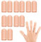 Fingerschutz, 12 Stück Fingerschutz Silikon, Gel Fingerlinge, Atmungsaktives Fingerkuppenschutz, Fingerhülsen, Daumenschutz, Silikon Fingerschützer, Fingerschutz Unterstützung,Fingerlinge Daumenschutz