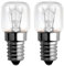 ONIX TECH 2 Stück Backofenlampe 48x22 mm E14 15W 230/240V Max 300°C 1500 Stunden