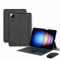 GUPENAA Funda con Teclado para Xiaomi Pad 6S Pro 12.4, Contiene Ñ, 7 Colores Retroiluminados, Teclado Bluetooth Inalámbrico Magnético Desmontable con Ratón