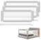Jopassy Bettgitter 200CMx2+180CMx1 Bettschutzgitter Kinderbettgitter mit U-förmiger Basis, Rausfallschutz Bett für Kinder & Elternbetten, Hoch 68 bis 95cm, einfache Montage, Grau