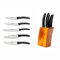 Pirge | Kitchen Knife Set 5 Pcs - Razor Sharp German Steel Chef Knives - High Carbon Stainless Steel, Professional Quality Since 1879, Knife Set with Block pirge