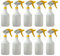 Avern Large 750ml Spray Bottles Plastic (10 Pack) Yellow For Cleaning Solutions Gardening & Home Use, Plant, Water, Durable Trigger Sprayer, Refillable Mist Spray Bottle Heavy Duty Large 750ML