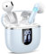 Cuffie Bluetooth, Auricolari Bluetooth 5.4 con 4 ENC HD Mics Immersivo, 40Ore Mini Cuffie Wireless Cancellazione Rumorecon, Touch Control, LED, IP7 Cuffiette Bluetooth per Androide/iOS, USB-C, Ciano