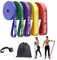 Fitense Resistance Bands, Widerstandsbänder Set, Widerstandsband Fitnessbänder mit Türanker, Fitnessband Trainingsbänder für Yoga, Pilates, Training, Physiotherapie, Klimmzughilfe, Krafttraining