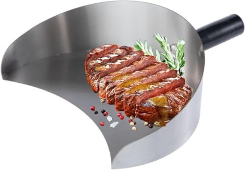 JyqPcm Rotisserie Catcher Pan Meat Catcher, Handheld Rotisserie Catcher, Practical Doner Shovel, Meat Collection Pan, Durable Grill Accessories for Gyro Doner Kebab, Vertical Rotisserie Spit