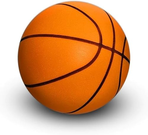 Rzkipdy Silent Basketball – 2025 Verbesserte Größe 7 (24 cm) Schaumstoff-Ball, Dribbling Indoor-Ball, leiser Bounce Dunk Basketball