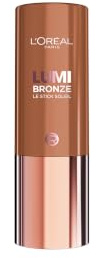 L'Oréal Paris Bronzer Stick Lumi Bronze Le Stick Soleil Shade 110 | Cream-To-Powder Bronzer Stick, Sunkissed Glow, Buildable, Blendable and Never Cakey, Stick Soleil