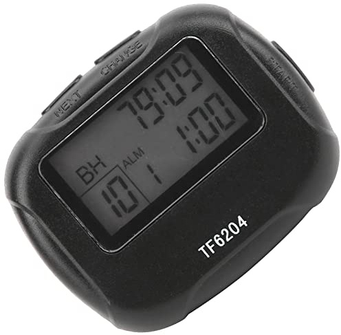 Hamwesh Minuterie d'intervalle, écran LCD à Segment ABS, Compte à Rebours et Compte Rebours, 99 Minutes 59 Secondes, Arrêt par Vibration d'alarme, avec Fonction Chronomètre pour l'entraînement