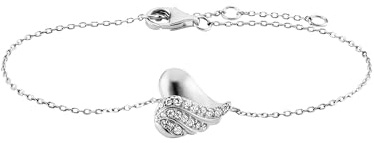 Julie Julsen JJBR33848-S Damen Armband Herz Sterling-Silber 925 Silber weiß Zirkonia 19 cm