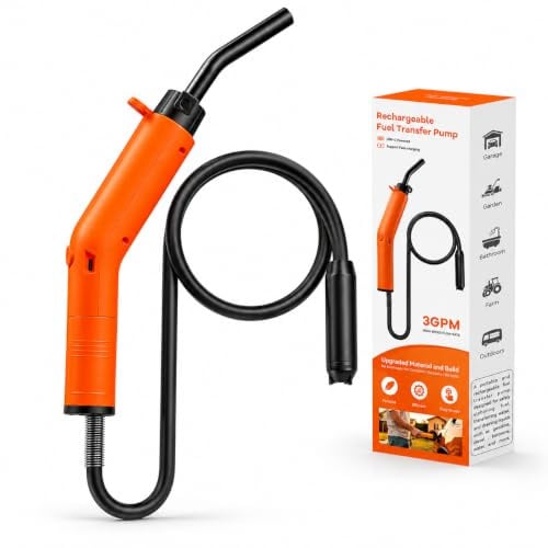 Fuel Transfer Pump 3GPM, Portable USB Rechargeable Electric Siphon Pump
