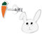 Monkimau Mädchen Ohrringe Hase Kaninchen Ohrstecker aus 925 Sterling Silver echt Silber mit Karotte