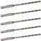 5 PACK OF - 6mm x 160mm LONG SDS + PLUS MASONRY DRILL BIT, TUNGSTEN CARBIDE TIP, FOR STONE CONCRETE BRICK