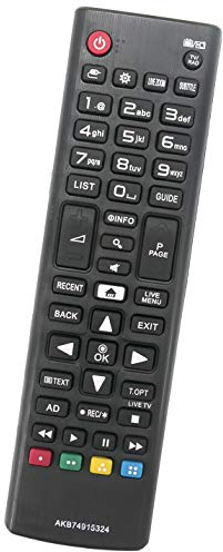 ALLIMITY AKB 74915324 Télécommande Remplacer pour LG HD 4K TV 40UH630V 43LH604V 43UH603V 49LH604V 49UH6109 50UH635V 55UH650V 32LH604V 43LH590V 43LH630V 43UH620V 43UH664V 49UH603V
