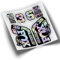 Aufkleber Gabel Fox 36 Factory 2021 Farben WP425 Holographischer Regenbogen