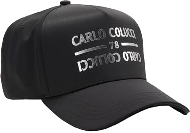Carlo Colucci Basecap mit Silberfolierung Schwarz OS