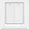 LNL WiFi Smart Light Switch, Work with or without Neutral Wire, No Hub Required, with Remote Control, Voice Control and Timing Function, Compatible with Alexa, Google Assistant and IFTTT 2 Gang-1 Way